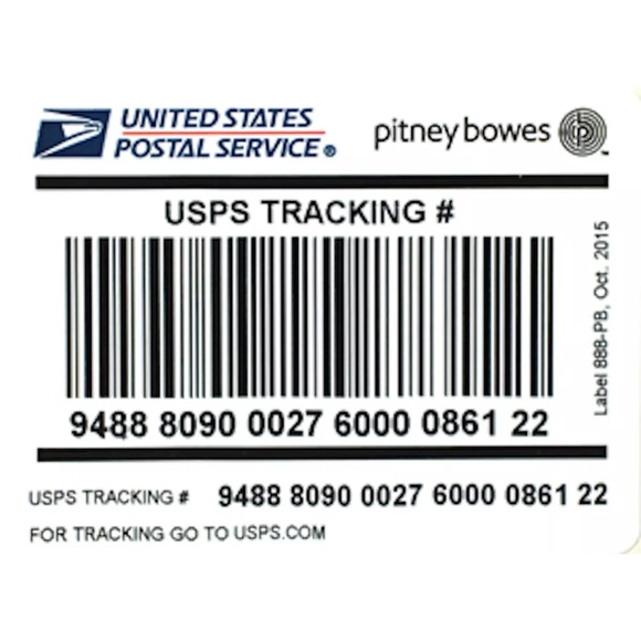 2000 USPS Label 888 400 Tracking Number Barcode Stickers Postage Stamps - Picture 3 of 5